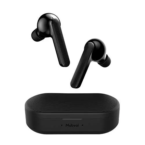 Produktbild: Ticwatch Earbuds Gesture Drahtlose In-Ear-Kopfhörer Unabhängige Verbindung mit Bluetooth 5.0 Dual-Mic Noise Cancelling 50H Spielzeit mit Ladekoffer Black
