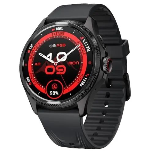 Produktbild: Ticwatch Pro 5 Enduro Smartwatch für Männer Android Wear OS Smart Watch 90 Std. Akku 110+ Trainingsmodi 7/24 Herzfrequenz 5ATM GPS Kompass Nicht mit dem iPhone kompatibel