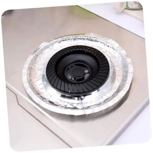 Produktbild: TIDTALEO 10 Pcs Gasherd Liner Aluminium Folie Herd Für Gas Ofen Hitzebeständigen Öl-beständig Einfach Zu