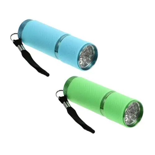 Produktbild: TIDTALEO 2stücke Taschenlampe Zur Fluoreszenzerkennung Led Maniküre Identifikation Lampe Erkennen Kosmetische Prüfung Stift