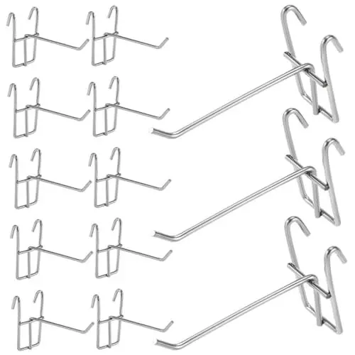 Produktbild: TIDTALEO Aufhängehaken 40er-pack Platzsparende Gitter- -organizer Effiziente Display-haken Für Einzelhandelsgeschäfte