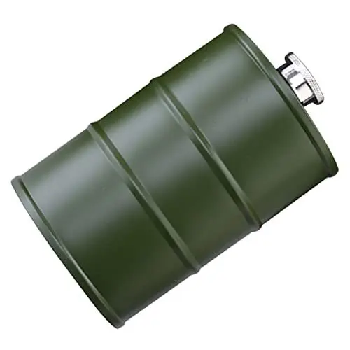 Produktbild: TIDTALEO Reiseflasche Benzinfass Weinkrug Weinflasche Schnapsflasche Im Freien Behälter Für Schnapsflaschen Wilde Kantinen Mini-whiskyfässer Tasche Outdoor-wein Rostfreier Stahl Tragbar