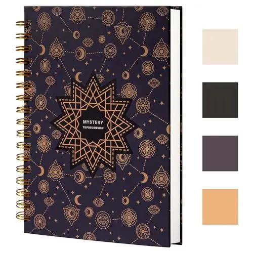 Produktbild: TIEFOSSI Spiral Notizbuch - liniertes College-Heft 237 x 178 mm - Spirale Notizbuch College Line - Bürojournal - B5 Briefnotizbuch für Arbeit und Studium - 100g/m² dickes Papier 200 Seiten