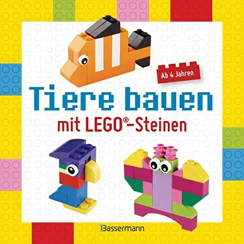 Produktbild: Tiere bauen mit LEGO®-Steinen für Kinder ab 4 Jahren: 24 leichte Projekte mit wenigen Steinen. Giraffen, Löwen, Elefanten, Katzen, Pinguine u.v.m - -