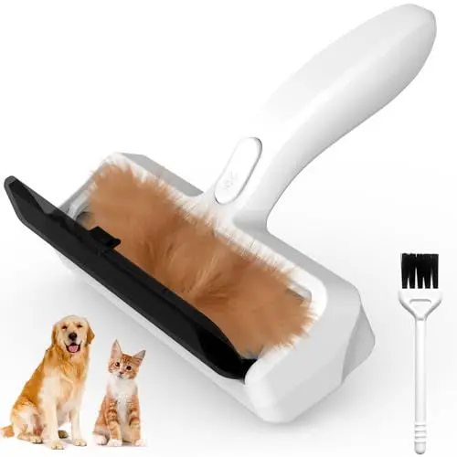 Produktbild: Tierhaarentferner Fusselrolle - Zum Entfernen von Katzen- und Hundehaaren auf Sofas, Kratzbäumen, Teppichen, Kleidungsstücken, Autositzen, Betten und Möbeln