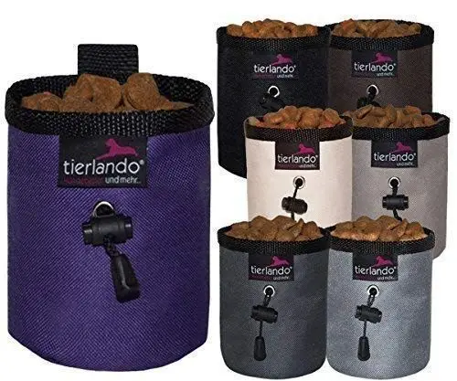 Produktbild: tierlando LIO doppellagiger Leckerlibeutel Leckerlietasche Snackbeutel Leckerli-Beutel Futterbeutel LILA