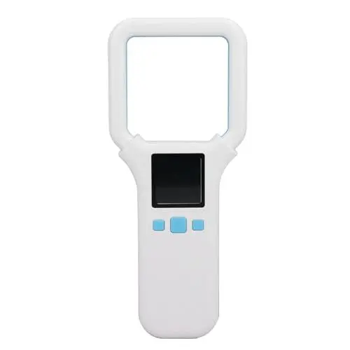Produktbild: Tiermarken-Lesegerät, Unterstützt Mehrere Protokolle, Speicherfunktion, Schnell Reagierender OLED-Bildschirm, Tragbares ID-Scanner-Lesegerät mit Kontaktlosem Lesen, für EMID FDX