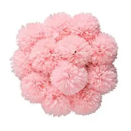 Produktbild: Tifuly Künstliche Hortensie Blumen, 11 Zoll Seide Pompon Chrysantheme Kugel Blumen für Hausgarten Party Büro Dekoration, Braut Hochzeitssträuße, Blumenschmuck, Mittelstücke (Hell-Pink-12 Stück)