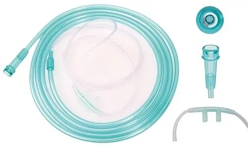 Produktbild: Tiga-Med Sauerstoffbrillen Nasenbrillen DEHP-frei Mit XL SCHLAUCH 426CM 5er Set (= 5 Stück) weich/soft grün O2-Sauerstoffbrille
