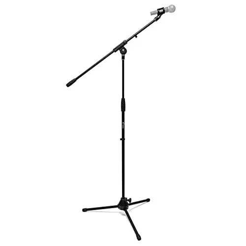 Produktbild: TIGER MCA7-BK Professioneller Boom-Mikrofonständer mit Klemme - Schwarz