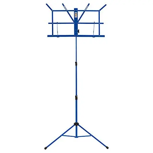 Produktbild: TIGER MS07 Notenständer, faltbar, bunt, tragbar, Notenhalter, Blau