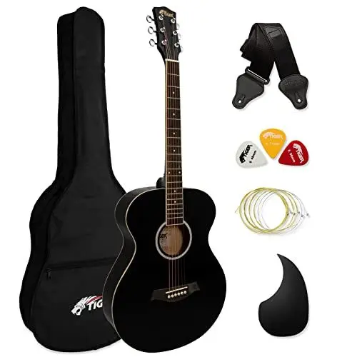 Produktbild: Tiger ACG2-BK Elektro-Akustische Gitarre Set - Schwarz