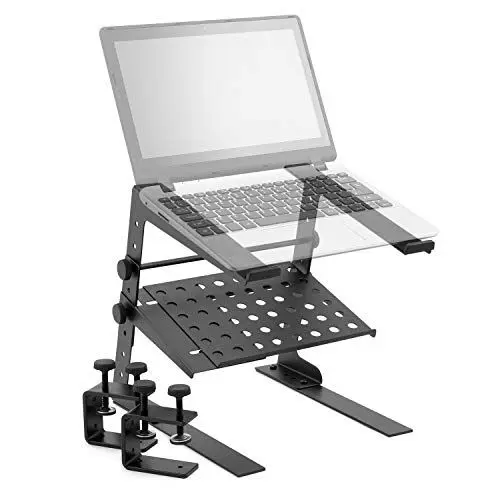 Produktbild: Tiger LEC18-BK Laptop- und DJ-Ständer - mit Ablage
