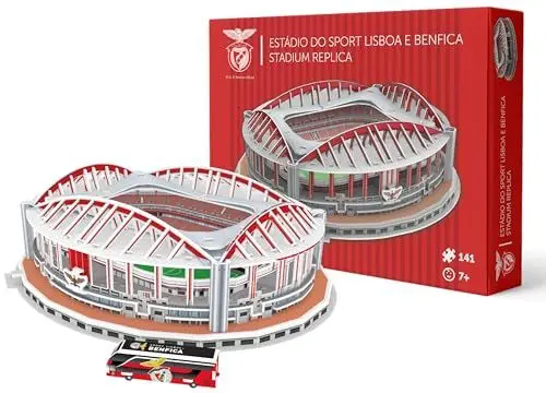 Produktbild: Pro-Lion 3D Jigsaw Puzzle of Benfica Stadium - 179 Pieces | Home of Benfica Football Club | Portuguese Premier League FC Football Gifts for Age 7+
