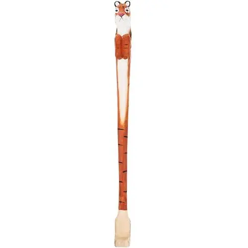 Produktbild: Tiger RüCkenkratzer Aus Holz - Handgefertigter Kratzhand Mit Tiermotiv Ergonomisches MassagegeräT FüR Juckreiz Linderung Ideal FüR Zuhause Und BüRo