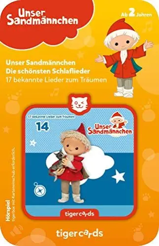 Produktbild: tigermedia tigercard Sandmännchen Folge 14 Die schönsten Schlaflieder Träumen Gute Nacht Einschlafen Kinder tigerbox Hörbox Hörspiel Hörbuch