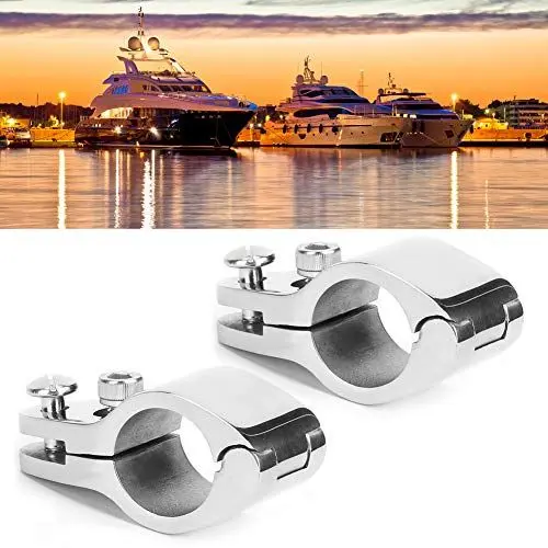 Produktbild: Bimini-Oberbacken-Schiebeklemme, Edelstahl, Bootszubehör, Passend für Aufblasbare Yachten, Silber, 25 Mm/1 Zoll, Bootsausrüstung (25MM)