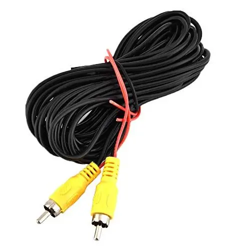 Produktbild: Tiiyee Stecker auf Auto-Rückfahrkamera, Video-AV-Kabel, Stereo-Audio-Composite DVD Verlängerung Digitales Koaxialkabel mit Backup für Fernseher TV Videorecorder Satellitenreceiver 6 M