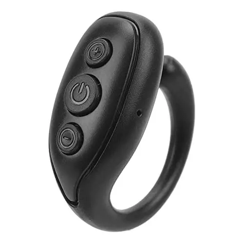 Produktbild: Tik Tok Kindle App Bluetooth-Fernbedienung Seitenwender, Handy-Scrolling-Ring-Clicker für IPhone IPad Kamera Fernauslöser Selfie-Taste (Schwarz)