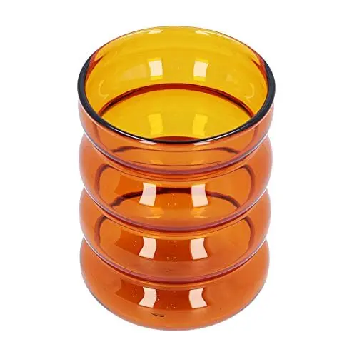 Produktbild: TIKATARER Blasenglas-Trinkbecher, 300 Ml, Hitzebeständiger Glasbecher, Trinkmilchbecher, Wogender Trinkbecher, Farbige Glaswaren, Milchshake-Glas mit Hoher Härte für Milch, Bier, Kaffee,