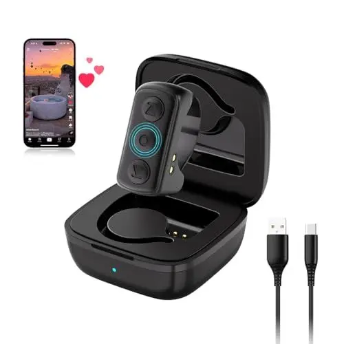 Produktbild: TikTok Fernbedienung Scrolling Ring, Bluetooth Fernbedienung Page Turner für Kindle APP, Finger-Scroller-Fernbedienung für iOS iPad Android, Fingerspitze Kamera Fernauslöser Selfie Controller