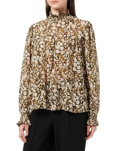 Produktbild: TILDEN Damen Blusenshirt 37330977, Braun Mehrfarbig, M