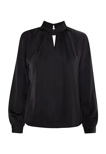 Produktbild: TILDEN Damen Langarmbluse 31229070-TI01, SCHWARZ, L