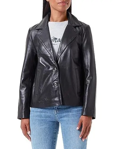Produktbild: TILDEN Damen Lederblazer 37030847, Schwarz, XL