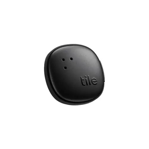 Produktbild: Tile by Life360 Sticker (2024) - Kleiner Bluetooth-Tracker, Fernbedienungsfinder und Gegenstandsfinder für Fahrräder, Brillen und mehr. iOS- & Android-kompatibel. Handy-Finder. 1er-Pack (Schwarz)