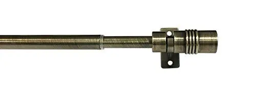 Produktbild: Tilldekor Designvitragestange TRIEST, messing-antik, Ø10mm, ausziehbare Gardinenstange, 40 - 60 cm, inkl. Trägern und Befestigungsmaterial