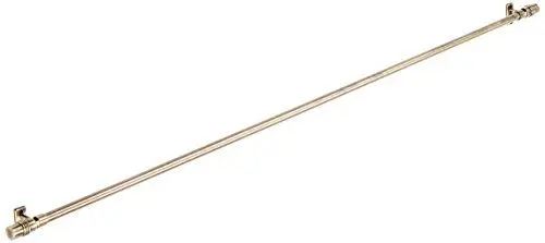 Produktbild: Tilldekor Designvitragestange TRIEST, messing-antik, Ø10mm, ausziehbare Gardinenstange, 80 - 140 cm, inkl. Trägern und Befestigungsmaterial