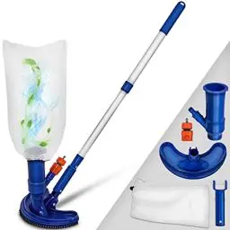 Produktbild: tillvex Pool Bodensauger Set | Poolsauger mit Saugbürste Teleskopstange Auffangsack Gartenschlauch-Anschluss Sauger | Venturibodensauger Reinigungsbürste