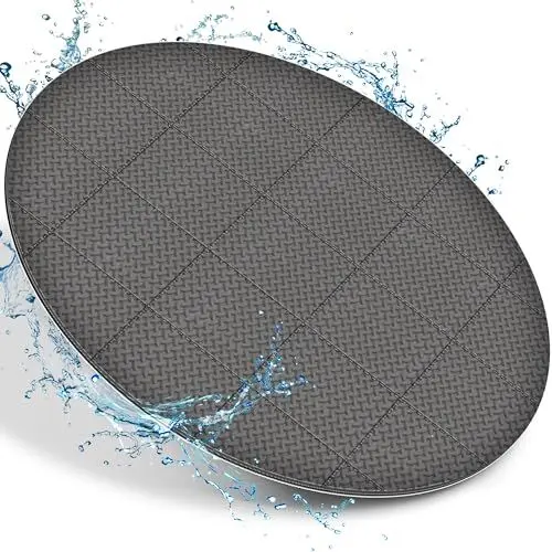 Produktbild: tillvex® Whirlpool Unterlage rund 240cm | Bodenmatte Poolunterlage Matte für Outdoor Whirlpools | Thermo Bodenschutzmatte Pool Untergrund | Bodenschutz Bodenplatte schützt & isoliert (Grau)