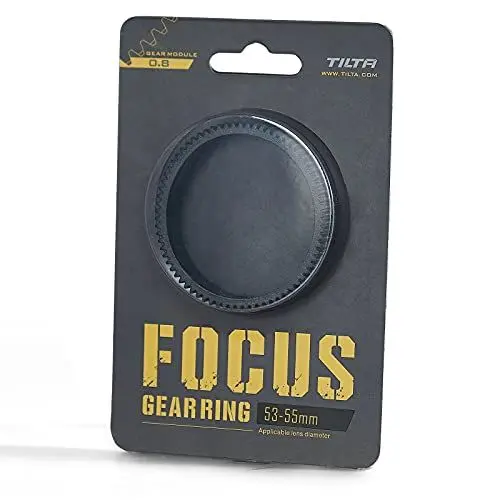 Produktbild: TILTA Seamless Lens Focus Gear Ring φ53-55 mm für Tilta Mini Follow Focus Nucleus Nano DSLR, 360 ° Drehfokus Gear Videokamera Objektiv Zubehör TA-FGR-5355