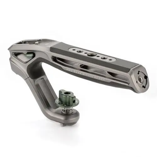 Produktbild: TILTA Xeno Top Handle mit 1/4″-20 mit Fixierstiften Kompatibel mit Kamerakäfigen - Titanium Gray TA-XTH1-TG