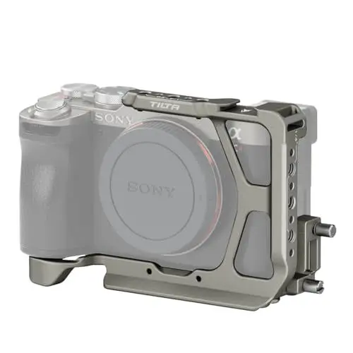 Produktbild: Tilta a7C II / a7C R Käfig, halber Kamerakäfig, kompatibel mit Sony a7C II / a7C R mit HDMI-Kabelklemme, Titangrau TA-T60-HCC-TG
