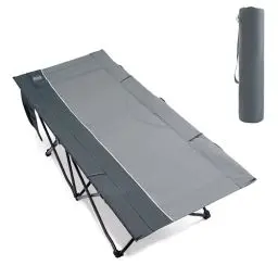 Produktbild: TIMBER RIDGE Feldbett klappbar XXL 150KG Tragbare Faltbare Campingliege einfach aufzubauen 193x71cm, 1 Pkerson Campingbett für Reisen, Outdoor, Indoor, Garten, Zelt und Karpfenangeln