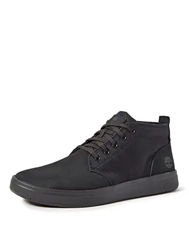 Produktbild: Timberland Herren Davis Square F/L Chukka Trainers and Sneakers Shoes, Schwarz Blackout Nubuck, 44.5 EU