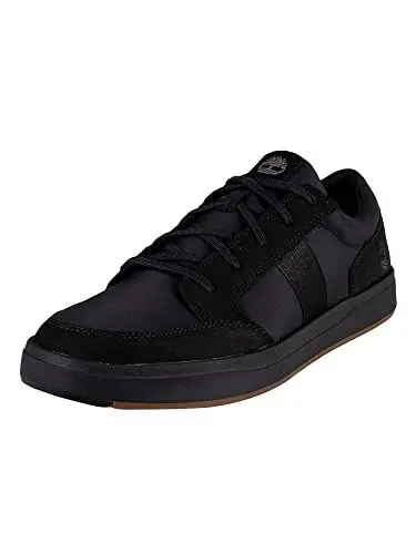 Produktbild: Timberland Herren Davis Square Fabric and Leather Oxford Basic Sneaker, Black Nubuck, 47.5 EU