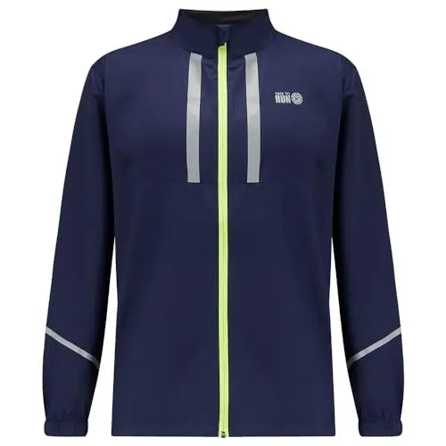 Produktbild: time to run Laufjacke Mit Taschen für Herren - Leichte Winddichte Atmungsaktiv - Ideal für Übung und Jogging XL Peacoat