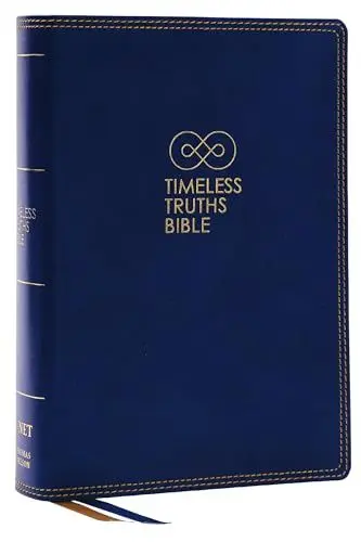 Produktbild: Timeless Truths Bible: One faith. Handed down. For all the saints. (NET, Blue Leathersoft, Comfort Print)