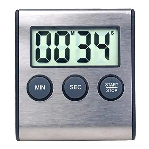 Produktbild: Timer Magnetischer Timer, Digitaler Mini-Küchentimer, Wecker, Digitaler Kochtimer, Tragbarer Magnetischer Countdown-Timer für Barbecue, Spa-Kochen (Wie Gezeigt)