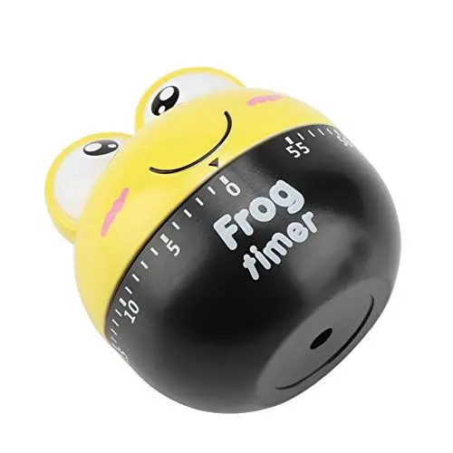 Produktbild: Timer,Küchenuhr Karikatur Tierform Küchenuhr Mechanisch Zähler Uhr Kochen Zeitliche Koordinierung Werkzeug(Yellow)