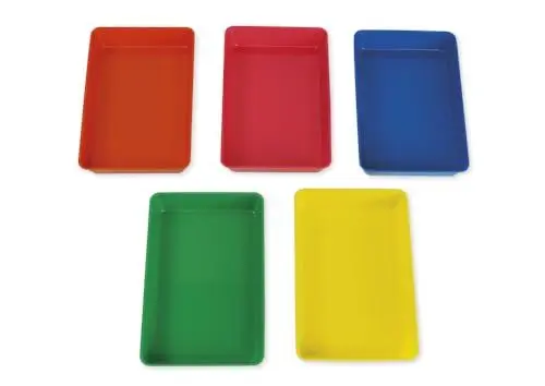 Produktbild: TimeTEX Materialschalen, blau, pink, gelb, orange und grün, 150 x 250 x 45 mm