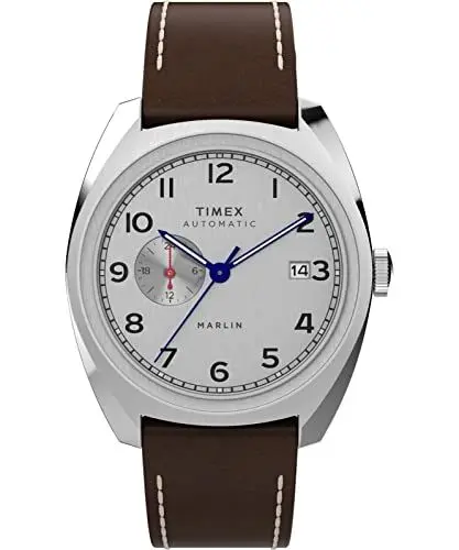 Produktbild: Timex Automatisch Herren Multi Dial Uhr mit Leder Armband Marlin Sub-Dial