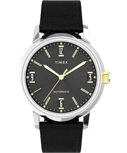 Produktbild: Timex Herren Analog Automatisch Armbanduhr mit einem Lederband Marlin Automatisch