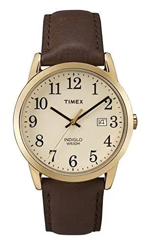 Produktbild: Timex Easy Reader TW2P75800 Herren-Armbanduhr, Lederarmband, 38 mm, Braun