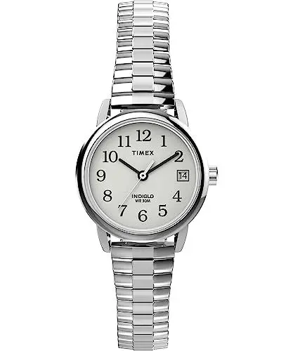 Produktbild: Timex Easy Reader TW2W46600 Armbanduhr, für Damen, 25 mm, erweiterbares Edelstahlband
