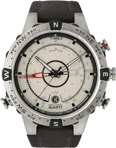 Produktbild: Timex Intelligent Quartz Herren-Armbanduhr Tide-Tem-Kompass 45mmT2N721