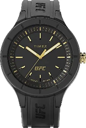 Produktbild: Timex UFC Damen 38mm Schwarze Silikonarmband Armbanduhr TW2V56900
